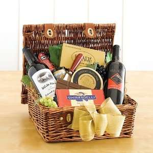 Fine Wines, Fine Times Afternoon Picnic Gift Basket  