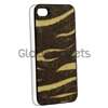 Yellow/Brown Zebra Feather Hard Case Cover+PRIVACY FILTER Film for 