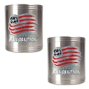 New England Revolution 2 Piece Stainless Steel Can Holder Set (Primary 