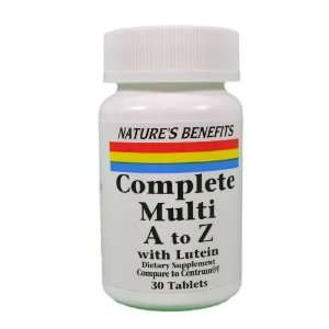    Multi Vitamin A to Z Dietary Supplement 30 Tablets