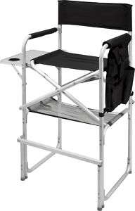 XL  High/Tall Folding Director Chair w/SideTable/1210  