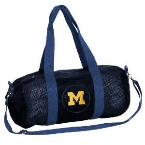    Michigan Wolverines Navy Blue Mesh Duffel Bag: Sports & Outdoors