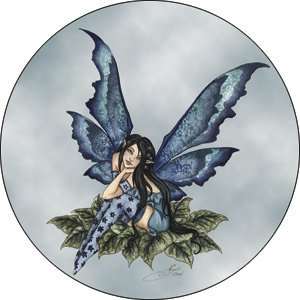  Amy Brown Blue Fairy Button B 2144: Toys & Games
