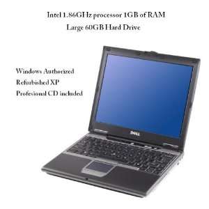  Dell D410 laptop with Intel 1.86GHz processor, 1GB RAM 