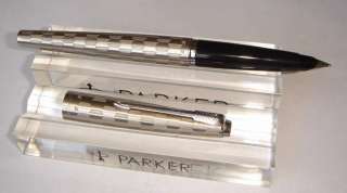 Parker 45 Harlequin 80 acid etched Shield pattern Fountain Pen.  