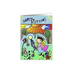   Birthday Girls Greeting Card with little Princess Card Toys & Games