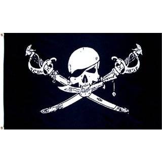  New 3x5 Jack Sparrow Pirate Flag 3 x 5 Jolly Roger: Patio 