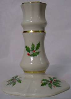 LENOX China HOLIDAY pttrn SMALL CANDLESTICK  