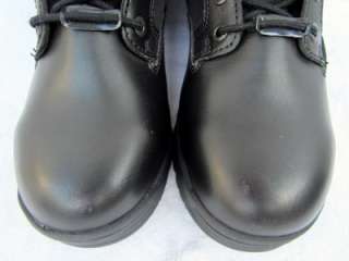 New SWAT BLACK LEATHER Steel Toe BOOTS BRAHMA Mens 10 1/2 10.5 W Work 