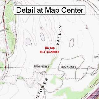  USGS Topographic Quadrangle Map   Tin Top, Texas (Folded 