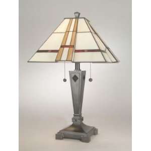   Atherton Tiffany Table Lamp with Mica Bronze Finish: Home Improvement