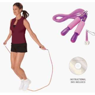  Pink Performance Speed Rope w/ DVD: Sports & Outdoors