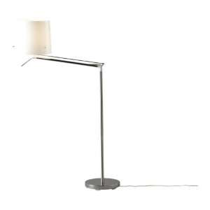  Ikea Samtid Floor/Reading Lamp, Nickel Plated, White 