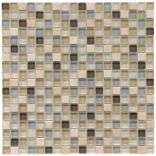   Mini 5/8 in River Glass/Stone Mosaic Tile (Pack of 10)  