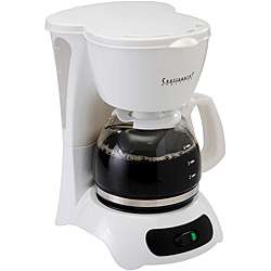 Continental Electric 4 Cup White Coffee Maker  