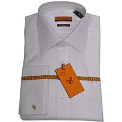 Enzo Tovare Mens White Twill French cuffed Shirt  