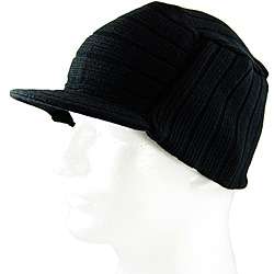 Iced Out Gear Mens Black Visor Beanie Hat  Overstock
