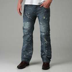 Do Denim Mens Destroyed Bootcut Jeans  