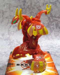 Bakugan Red Pyrus Meta Altair and Wired Combo Dragonoid  