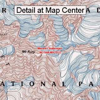 USGS Topographic Quadrangle Map   Mount Challenger, Washington (Folded 