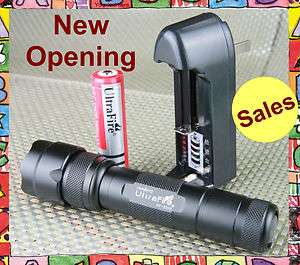   WF 502B CREE T6 flashlight torch 1000 lumens + Battery + Charger Combo