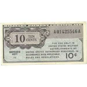   Certificate ND (1946) 10 Cents Series 461, Pick M2 