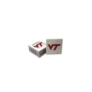  Virginia Tech Hokies Stone Coaster Set: Sports & Outdoors