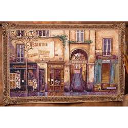 Paris Street Scene Wall Art Tapestry  Overstock