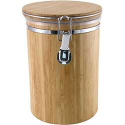 Large Bamboo Kitchen Storage Canister  