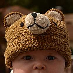 Crochet Chenille Toddler Teddy Bear Hat (Indonesia)  Overstock