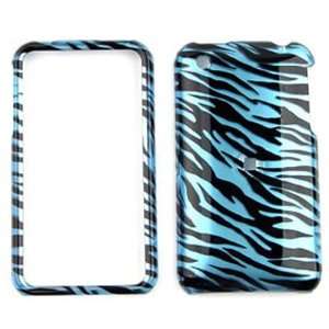  Apple iPhone 3G/3GS   Transparent Design, Blue Zebra Print 