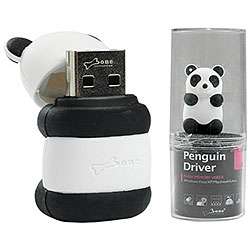 8GB USB Black/ White Panda Flash Drive  