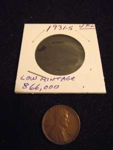   Mintage 1931 S Lincoln Cent (Very Fine) Mintage  806,000 not billion