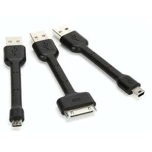   mini cables. USB to Dock, USB to USB mini B & USB to USB micro B