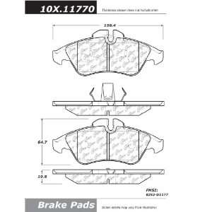  Centric Parts, 100.11770, OEM Brake Pads Automotive