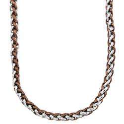  Stainless Steel Mens 24 inch Wheat Chain Necklace  