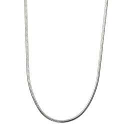   Essentials Sterling Silver 18 inch Snake Chain (1mm)  