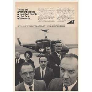  1966 US Army Bell Huey Helicopter Avco Scientists Print Ad 