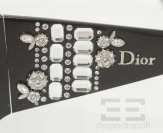 Christian Dior Black & Crystal Jeweled Dior Limited Round Frame 