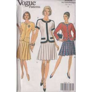 Misses Top & Skirt Vogue Sewing Pattern 8304 (Size: 8)
