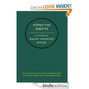 Hebrew Daily Prayer Book Jonathan Sacks  Kindle Store