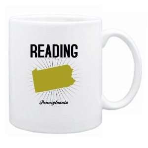 New  Reading Usa State   Star Light  Pennsylvania Mug Usa City 