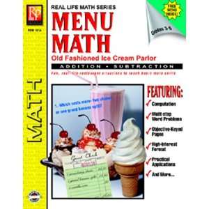  Quality value Menu Math Ice Cream Parlor Book 1 By Remedia 