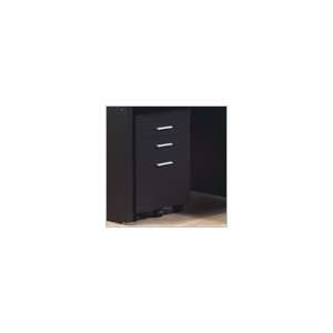  Monarch Uptown Wide 3 Drawer Mobile Wood File Cabinet in 