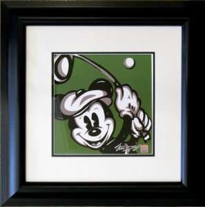 Allison Lefcort Golfing Mickey Lithograph on paper  