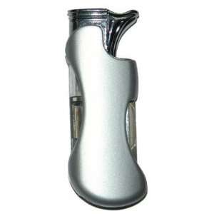  The Curve Single Flame Torch Lighter Silver