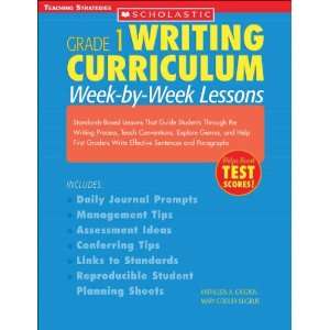  Writing Curriculum Week By Week Lessons Grade 1 Standards 