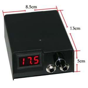   LCD mini Digital Tattoo Power Supply kit plug CORD Xmas sale D010056