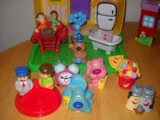 Blues Clues Figures Large House Magenta Tickety Lot 1  