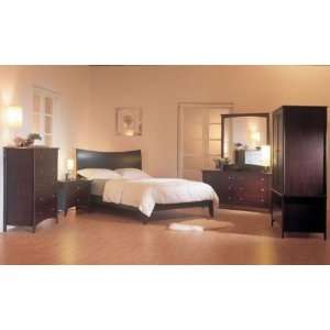 Lifestyle Solutions Retro Contemporary 5 Pc Bedroom Set 